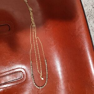 MUST BUNDLE - Elegant Gold Plated With Blue Beads Necklace From Target